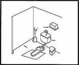 トイレの片隅や